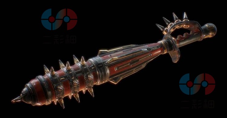 C4D游戏道具狼牙棒锤3D模型blend渲染fbx建模obj设计maya素材下载C4464