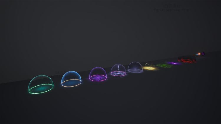 科幻魔法特效包法阵ue4虚幻引擎buff幻想光环魔法球太阳漩涡黑洞光圈B65