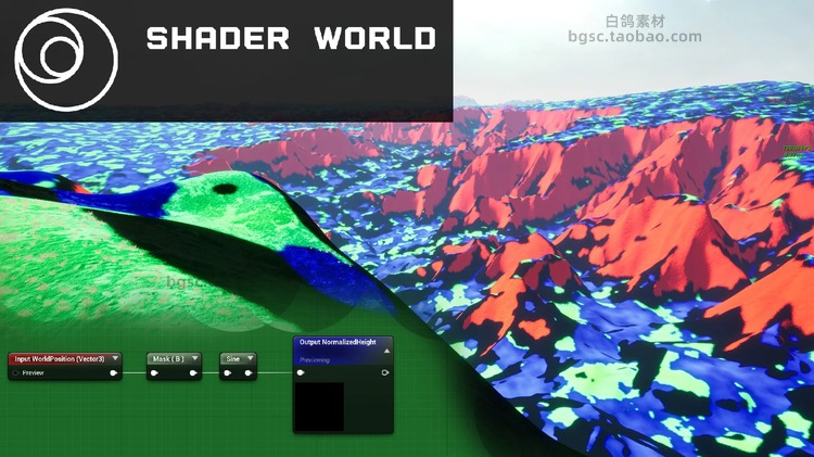 UE4世界生成GPU加速工具虚拟高地景观海洋程序化植物系统插件B102