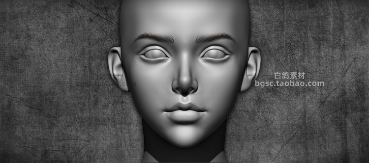 zbrush女性眉毛VDM笔刷zb画笔Eyebrows建模素材塑形纹理雕刻图案B166