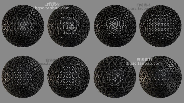 sbs科幻硬表面墙壁工业面板4K贴图纹理设计素材图案游戏美术雕刻B172