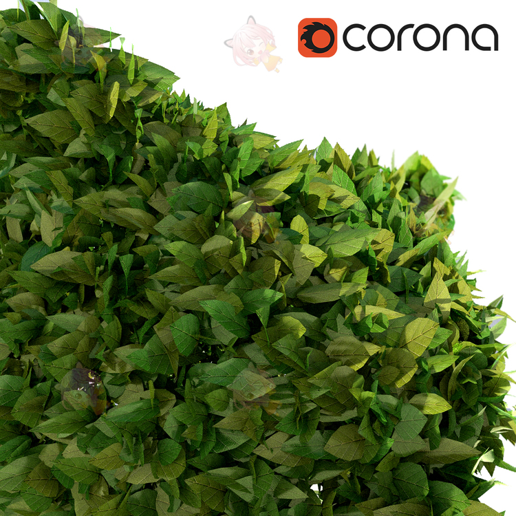 3ds max熊植物修剪园艺花园装饰模型建模corona渲染设计素材源文件C4574