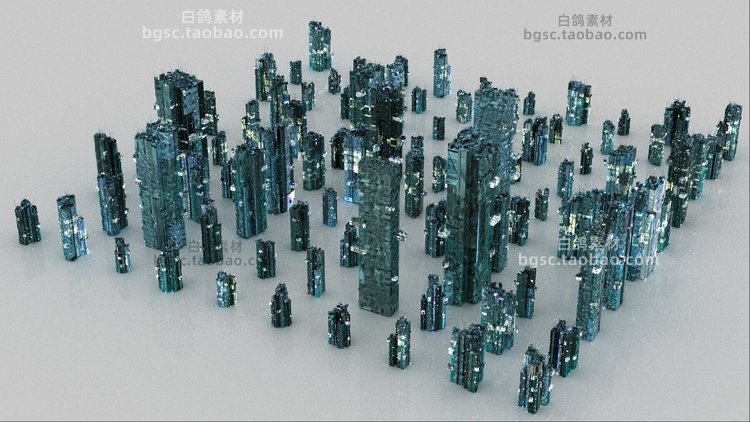 zbrush赛博朋克建筑C4D房屋3D模型渲染fbx建模obj设计maya素材UE4源文件B221