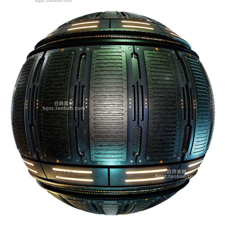 Substance Painter工业科幻硬表面blender贴图4K纹理PBR设计素材B268