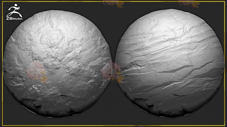 zbrush岩石细节石头裂缝alpha参差不齐纹理4K贴图blender设计素材C4736