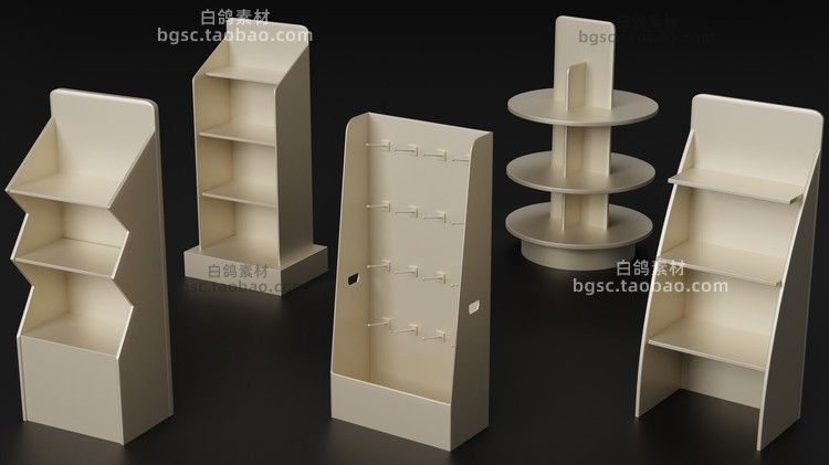 zbrush储物柜子货架支架椅子置物架max空调blender模型obj建模fbx素材B368