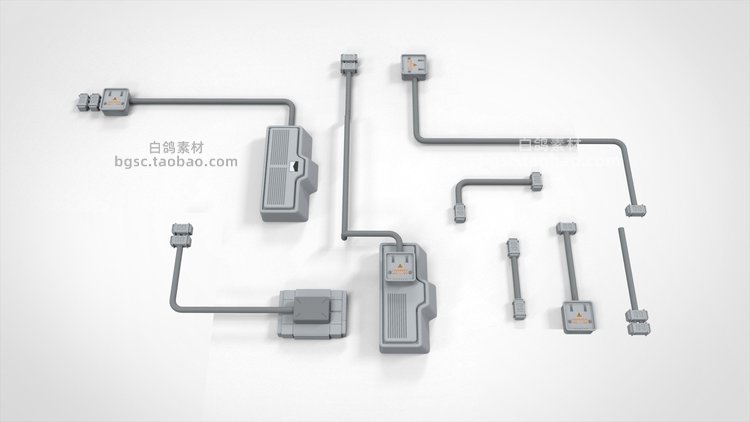 zbrush科幻建筑元素飞船blender机械硬表面dae房屋设施fbx模型mb素材B427