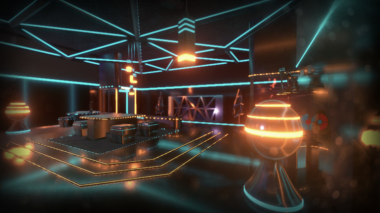 Unity3D渲染管道科幻霓虹内部房间发光预制件PBR材料U3D设计素材C4896
