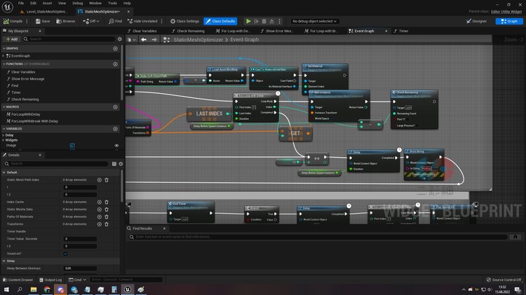 FPS Booster静态网格优化器UE5虚幻4插件编辑器实用程序UE4小部件C4897