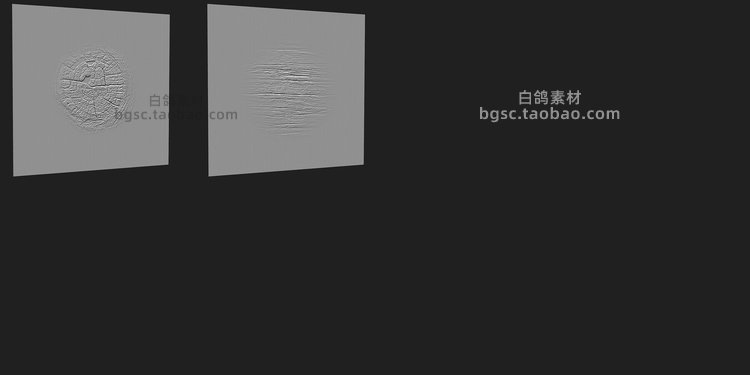 zbrush木材木头表面2K分辨率木质品木家具笔刷zb画笔建模素材雕刻图案B457