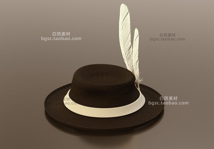 C4D帽子毛线帽棒球牛仔贝雷帽maya模型obj白膜fbx建模zb设计素材B504