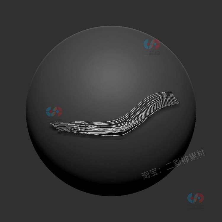 zbrush磨损布料IMM插入式笔刷破损面料表面纹理zb画笔素材3D纹理C5034