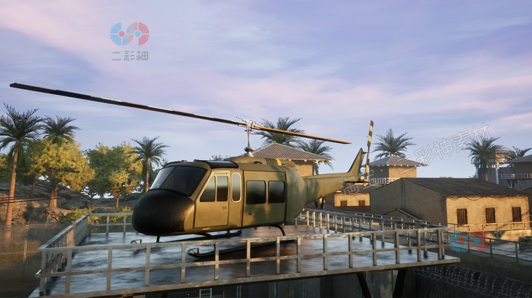 UE4虚幻5模块化监狱牢房运动道具停车场房屋建筑套件模型三维素材C5121