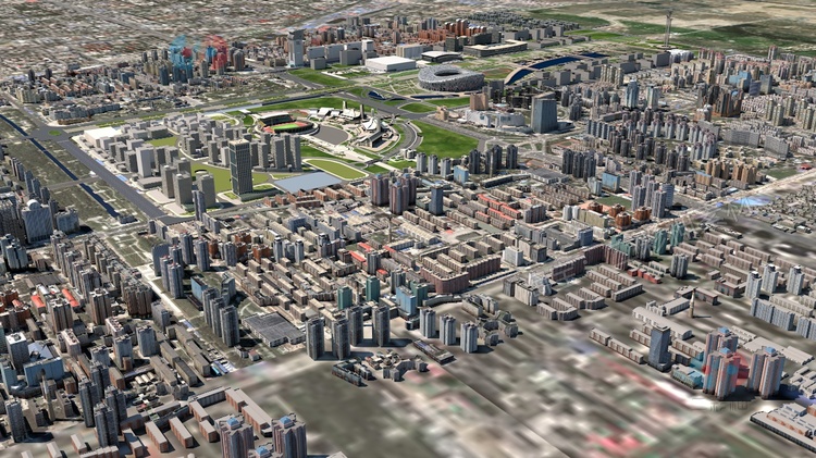北京体育馆鸟巢城市鸟撖图大场景模型素材National Stadium 3D model C5143