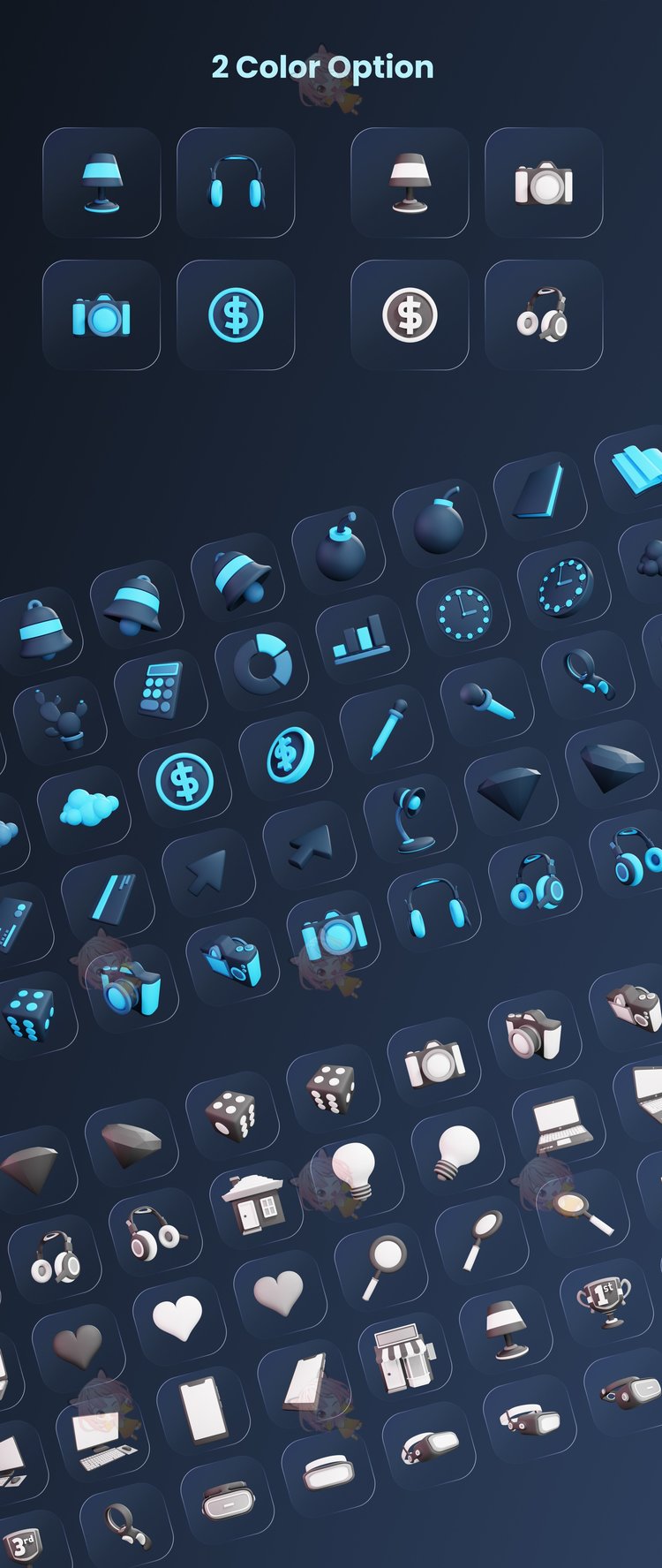 3D Ui 图标卷模型房屋png书籍jpg灯泡blend时钟立体相机钱币爱心