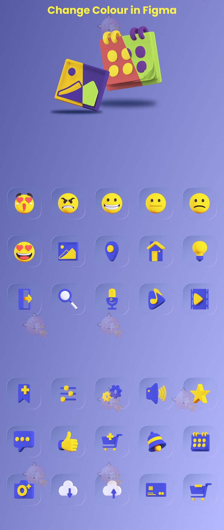 3D Ui 图标卷模型房屋png书籍jpg灯泡blend时钟立体相机钱币爱心