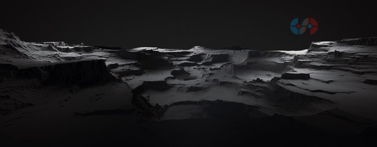 C4D白膜大型地形悬崖游戏资产obj模型zbrush建模blender自然岩石C5321