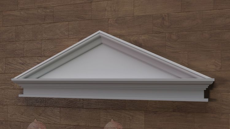 白膜C4D房屋maya建筑立面围栏护栏拱形柱子blender立柱3Dmax模型C5345