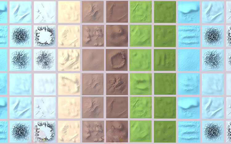 C4D卡通低模自然山脉雪山火山3d地势山形maya模型fbx建模obj素材C5364