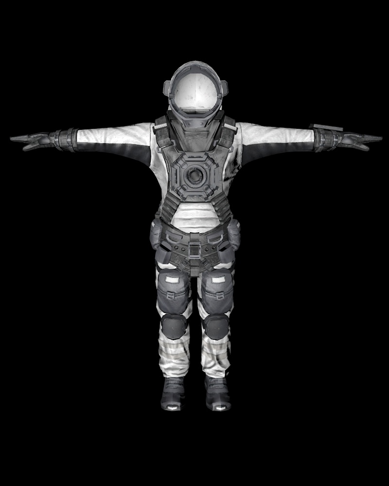 C4D宇航员服装太空服人物服饰衣服maya模型fbx建模obj设计3d素材C5407
