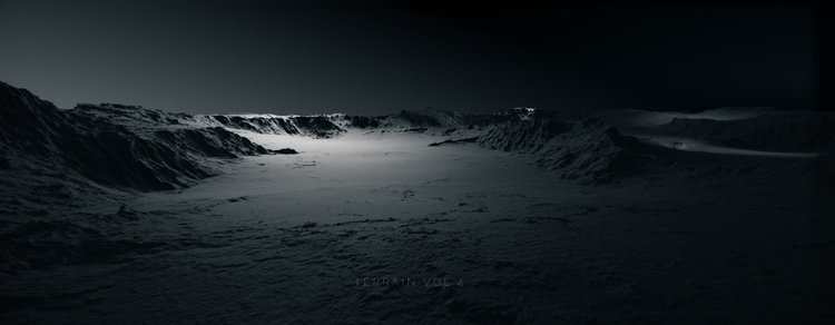 白膜C4D地形山脉星球表面自然岩石zbrush游戏资产obj模型maya建模C5481