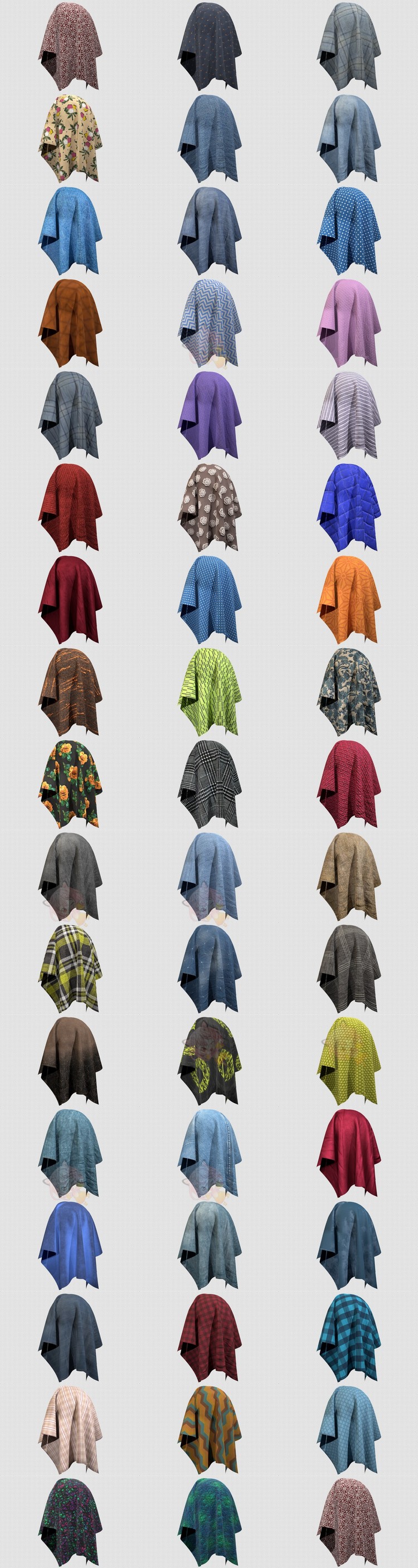 4K牛仔印花sp织物布料zbrush服装PBR纹理C4D贴图JPG图片SPSM素材C5546