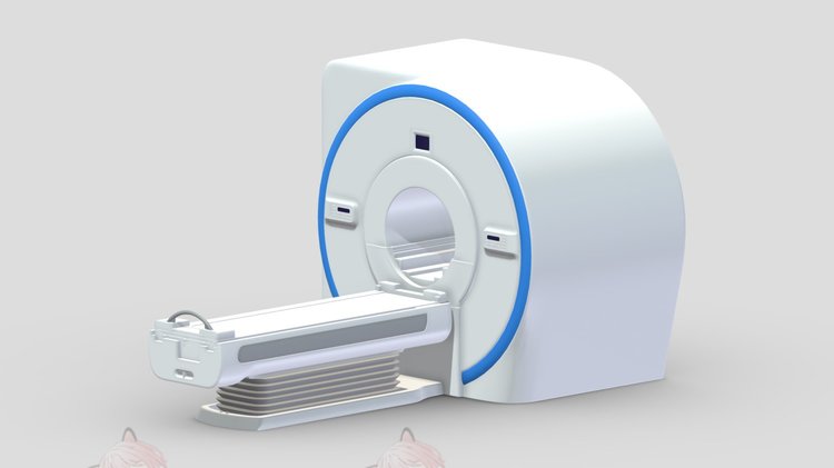 C4D白膜医用CT扫描机器机械maya医疗设备3D模型blend渲染fbx建模C5618