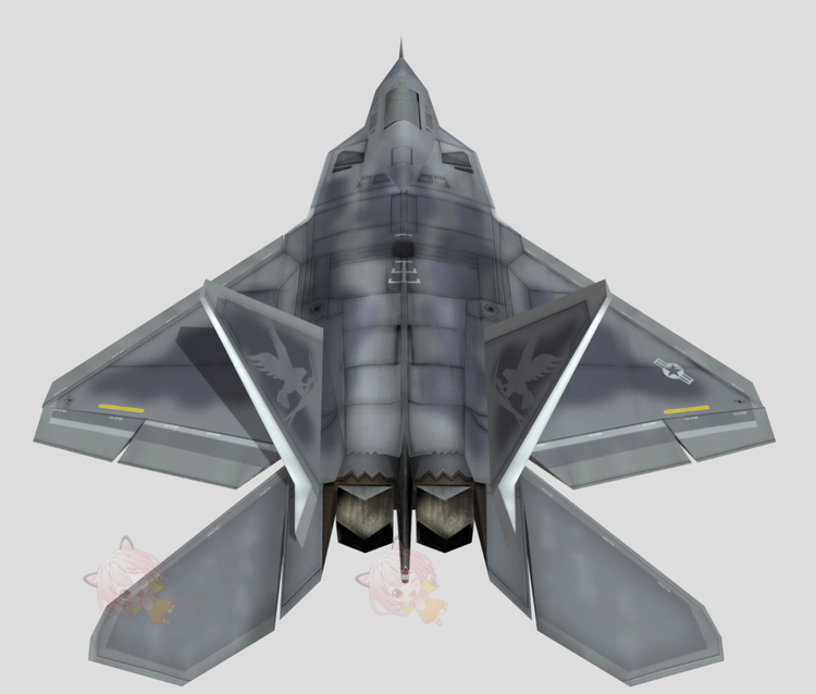 C4D写实低模F22战斗机fbx猛禽喷射飞机3D模型blender渲染maya素材C5620