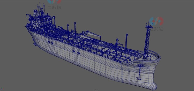 maya白膜C4D后世界末日zbrush废弃油轮3D模型fbx建模obj设计素材C5639
