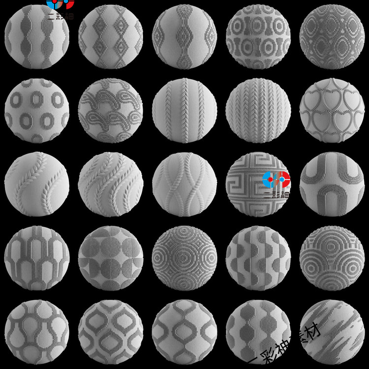zbrush图案blender织物alpha针织羊毛3d材料mudbox贴图3dcoat纹理C5686