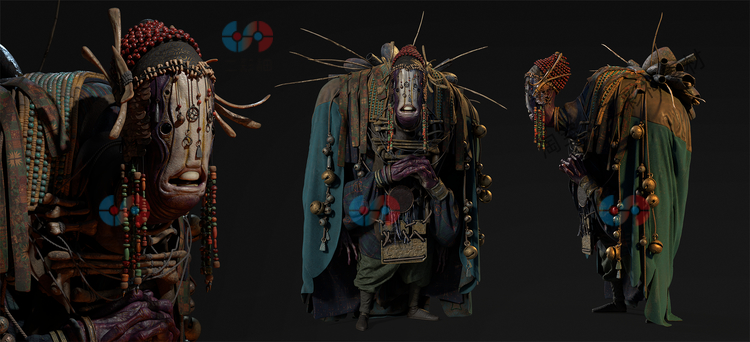 ZBrush衣服布料服装服饰纹理花纹细节笔刷预设zb画笔建模设计素材C5750