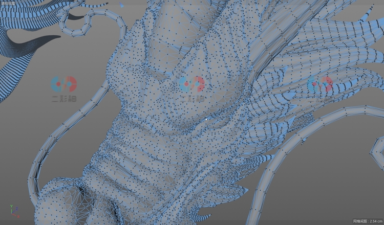 C4D白膜龙头blender神龙雕像3D模型3dmax龙头fbx雕刻Obj建模素材C5830