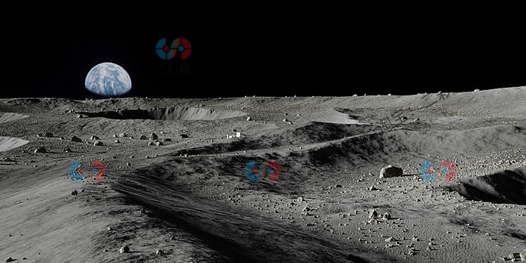 C4D月球景观地面陨石坑obj星空3D模型blender渲染fbx建模maya素材C5956