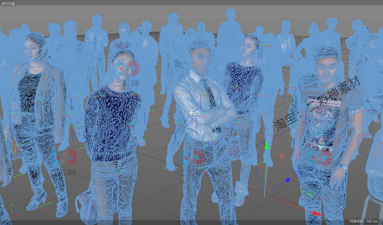 3D亚洲人物角色Rhino犀牛C4D男SU女3DMAX模型FBX建模OBJ素材MAYA C5964