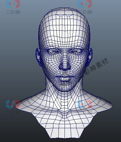 3dmax次时代帅哥C4D模型头像maya建模写实四边面低模obj亚洲面孔C12024